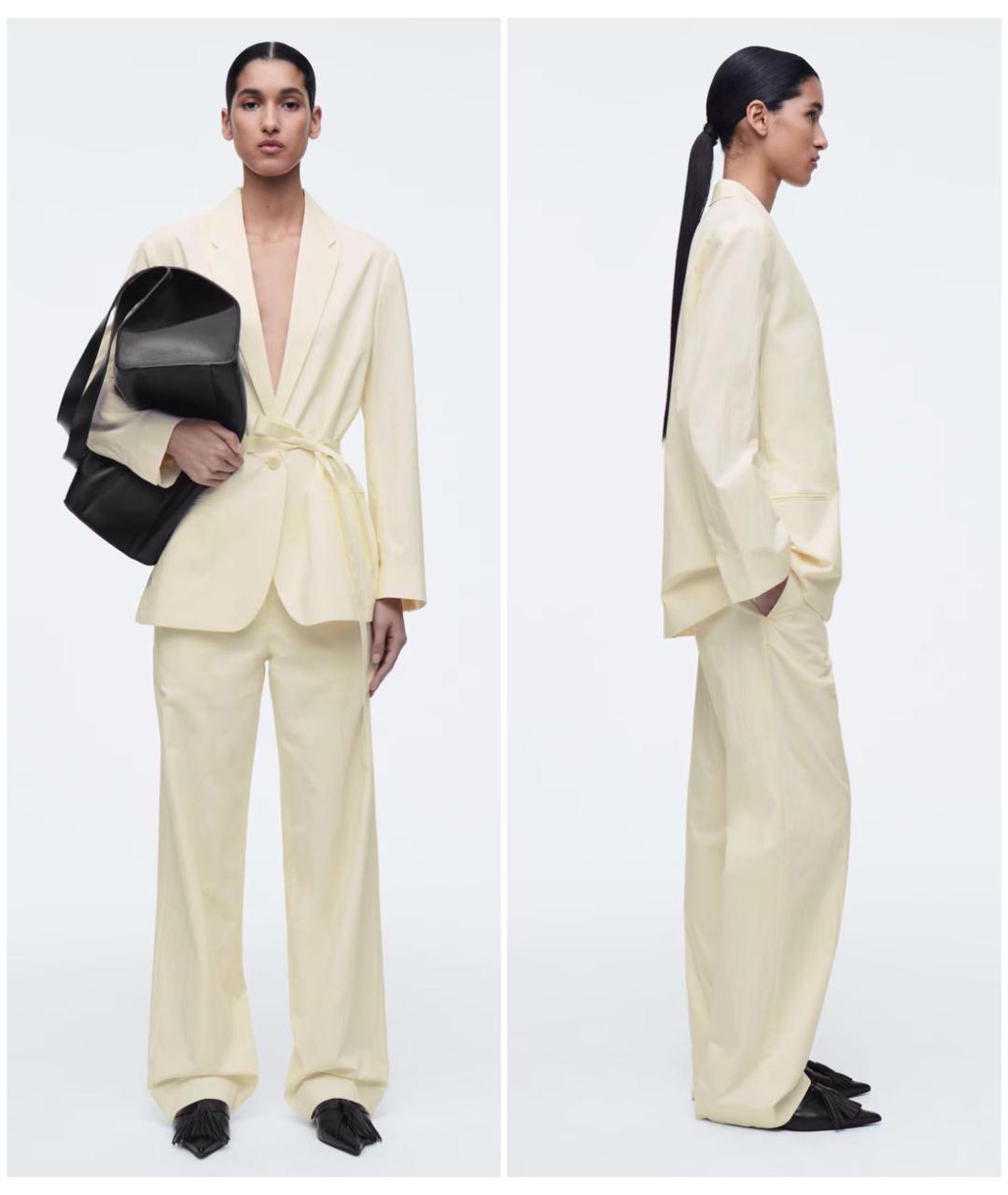 COS Бежевый хлопковый жакет/пиджак, фото 2