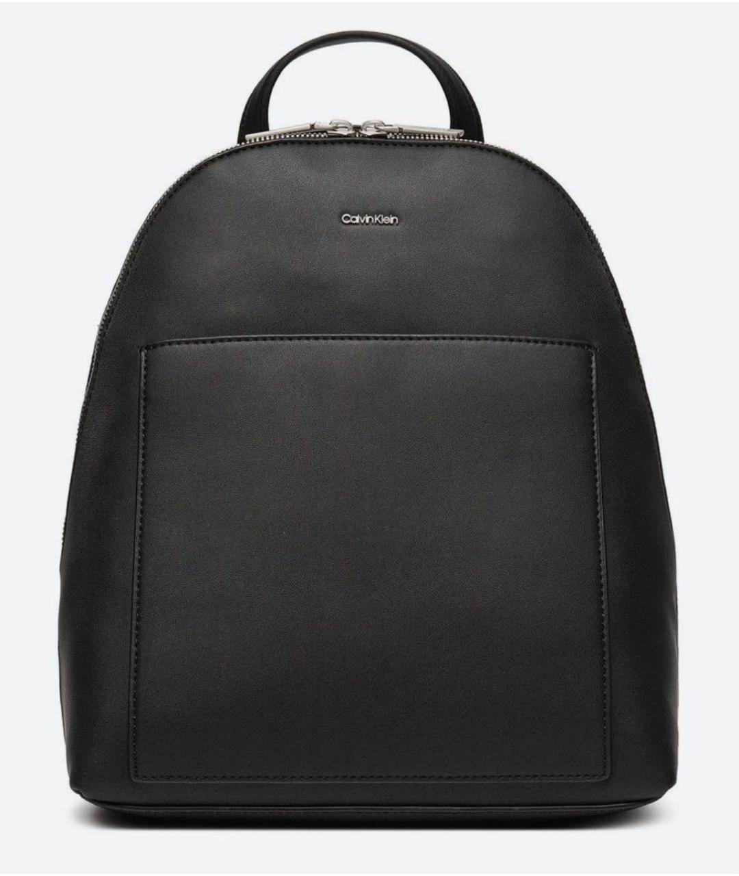 CALVIN KLEIN Черный рюкзак из искусственной кожи, фото 4