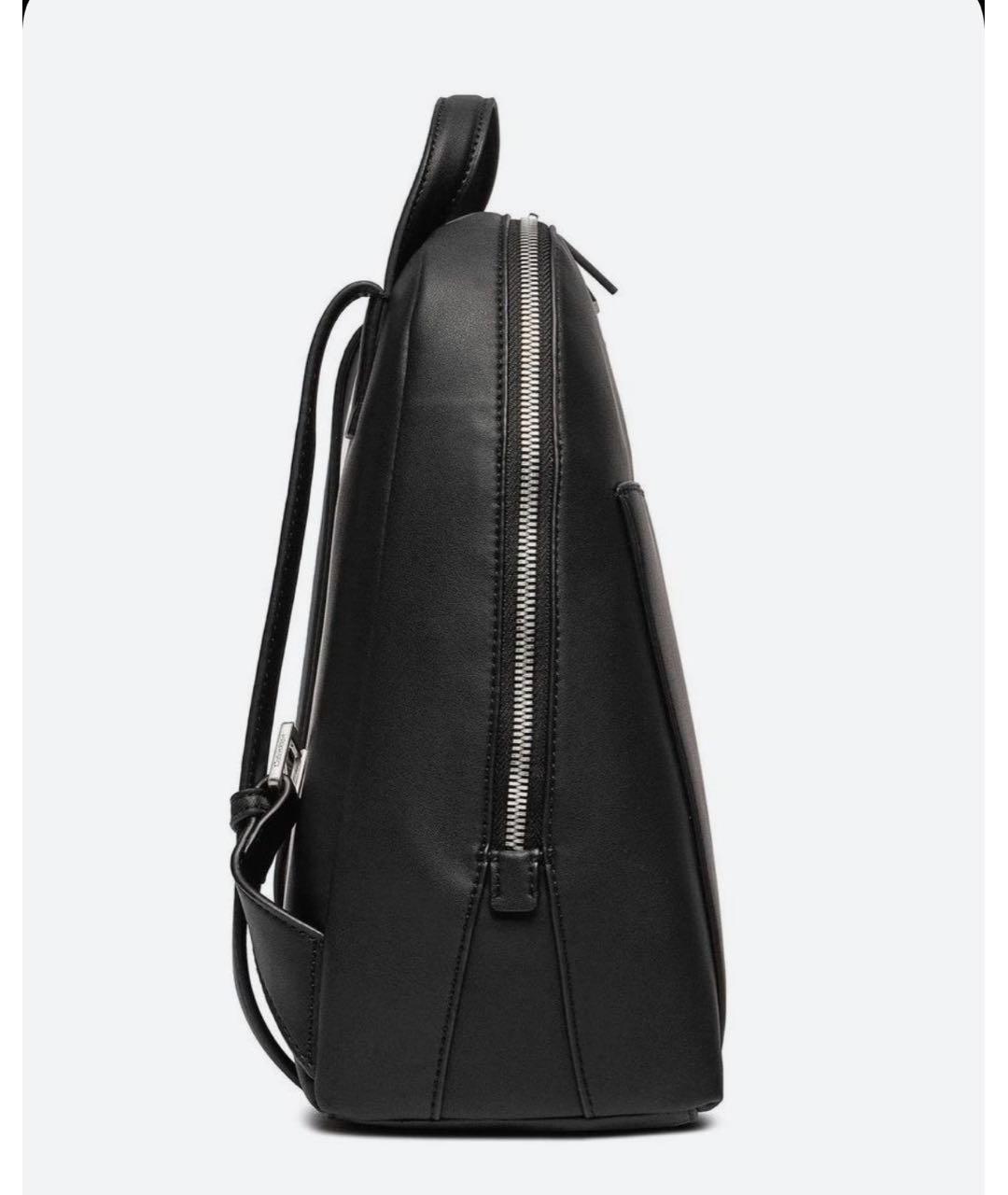 CALVIN KLEIN Черный рюкзак из искусственной кожи, фото 3
