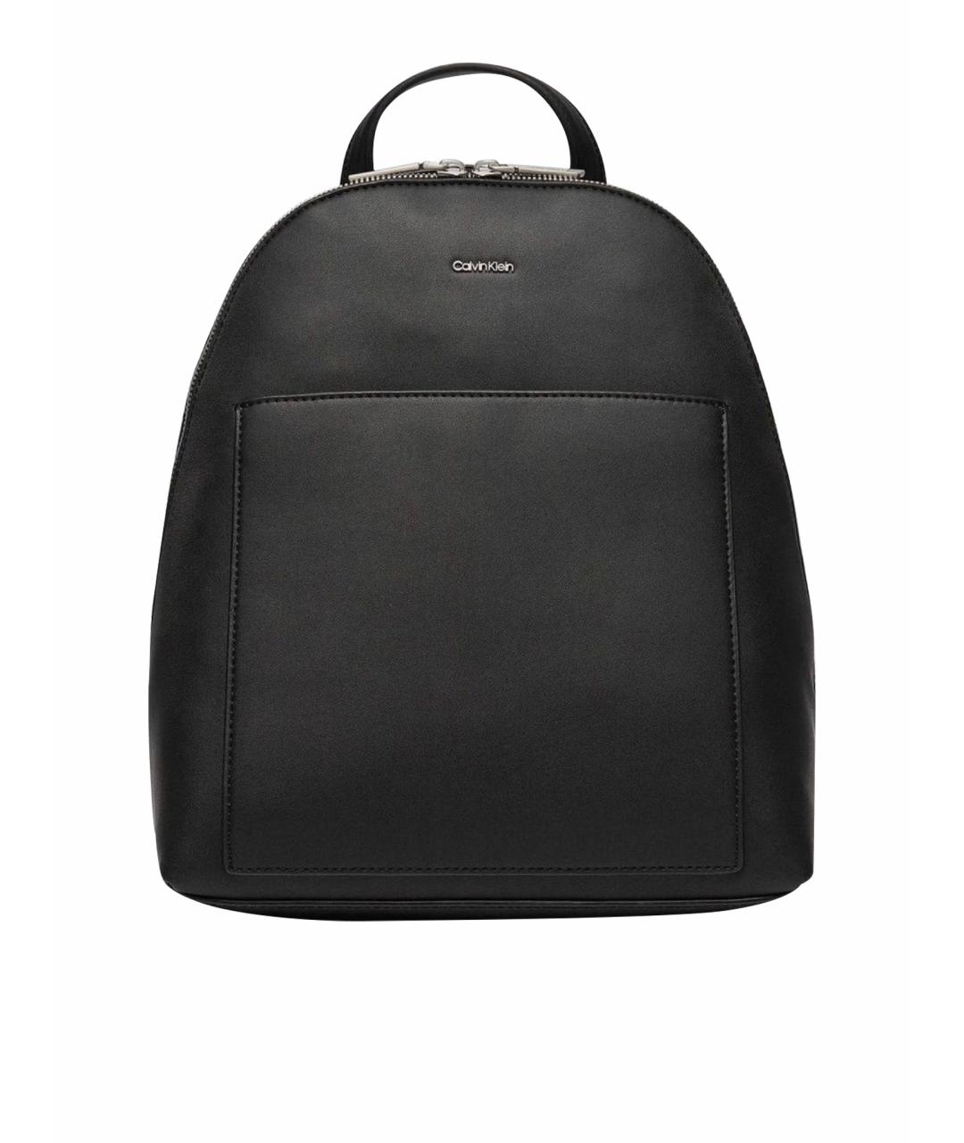 CALVIN KLEIN Черный рюкзак из искусственной кожи, фото 1