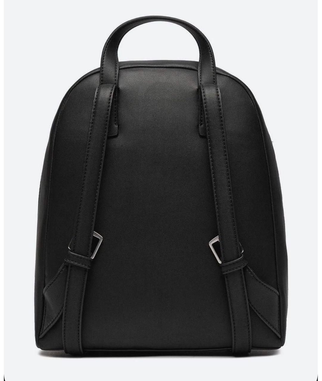 CALVIN KLEIN Черный рюкзак из искусственной кожи, фото 2