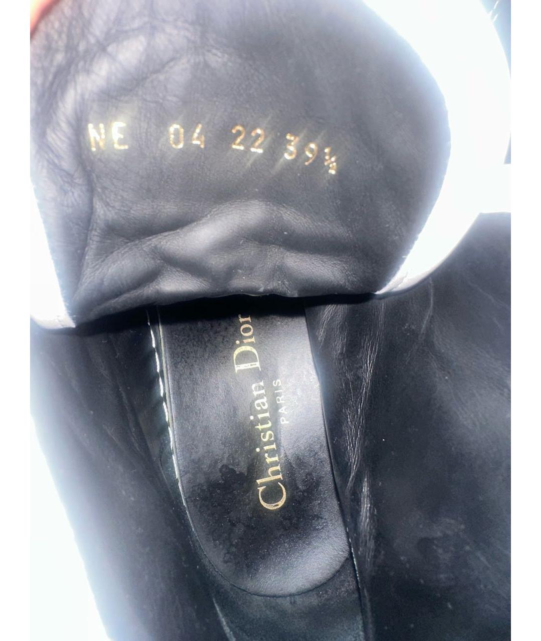 CHRISTIAN DIOR Черные текстильные ботинки, фото 4