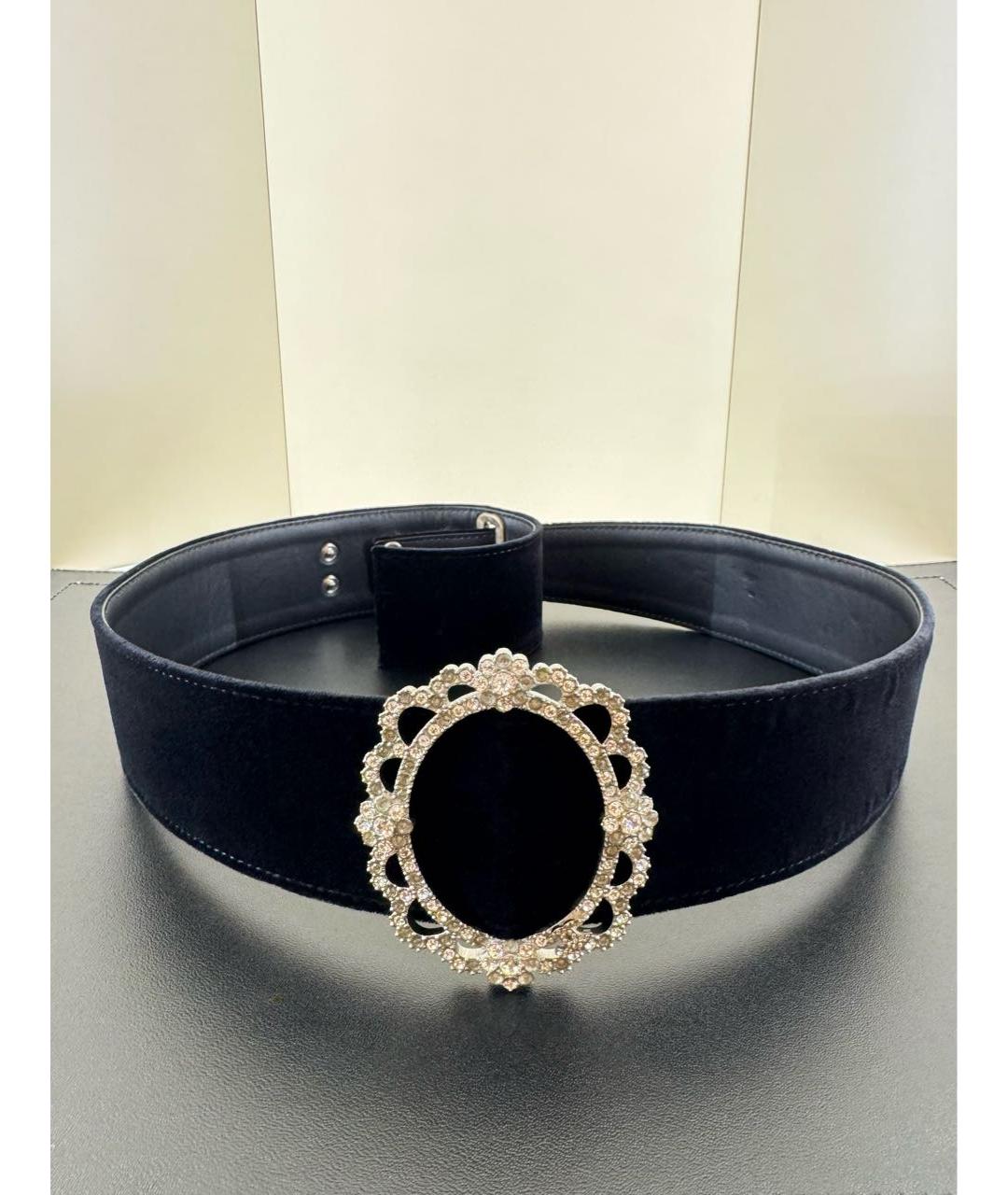 CHANEL Черный кожаный ремень, фото 2