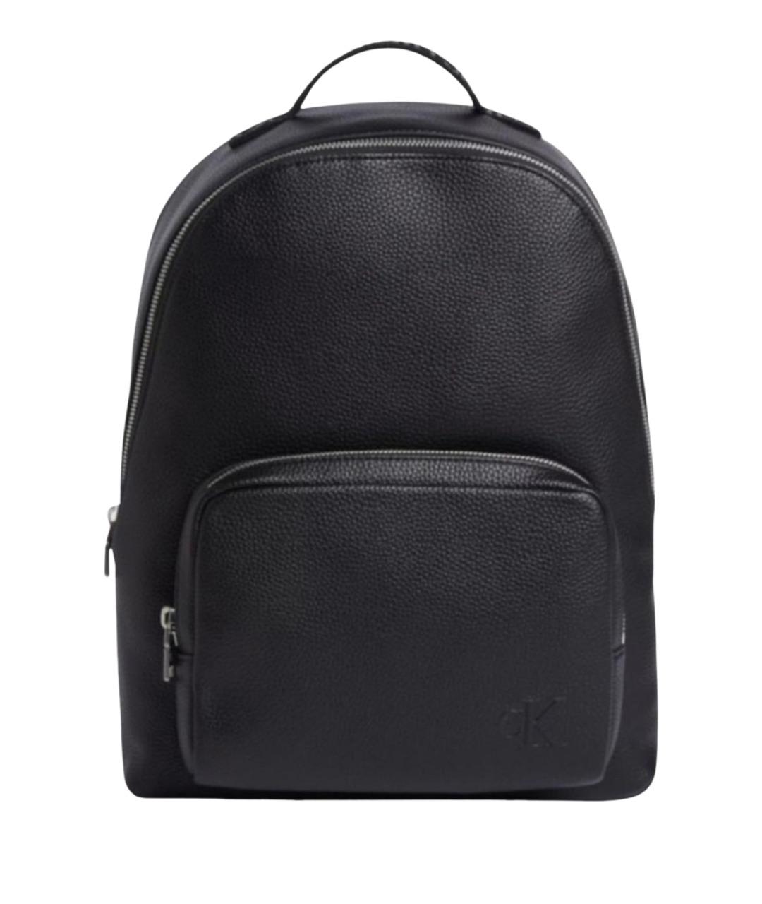 CALVIN KLEIN Черный рюкзак из искусственной кожи, фото 1