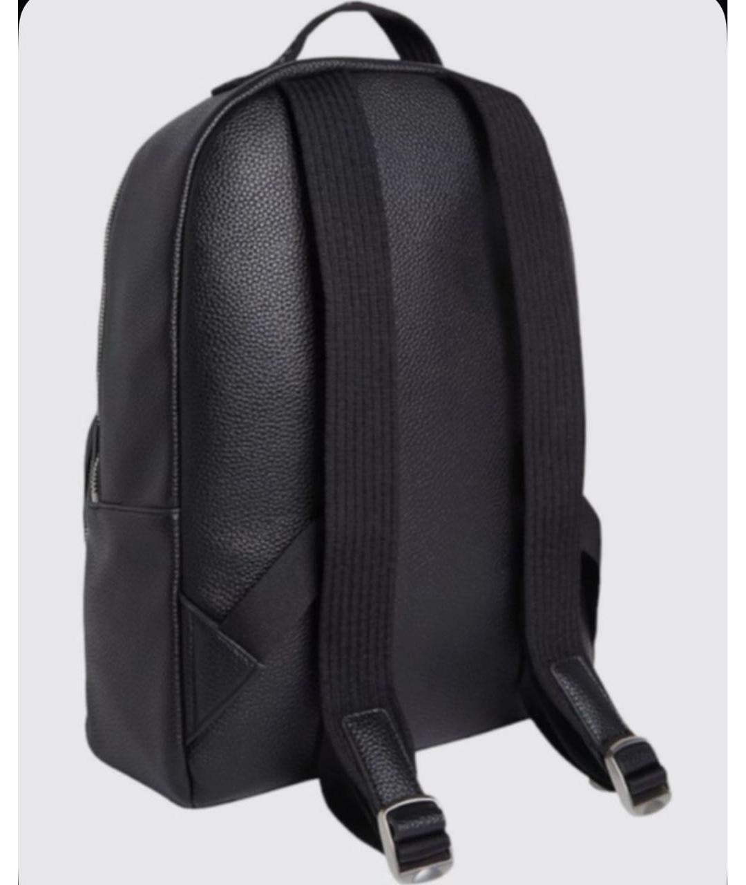 CALVIN KLEIN Черный рюкзак из искусственной кожи, фото 2