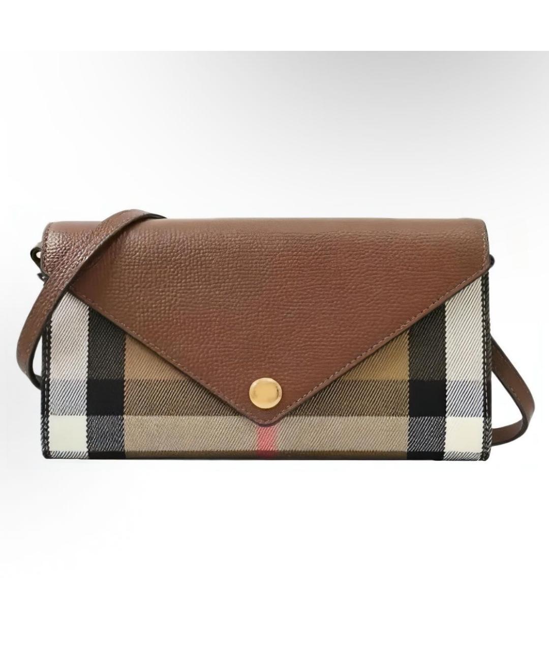 BURBERRY Бежевая кожаная сумка через плечо, фото 6