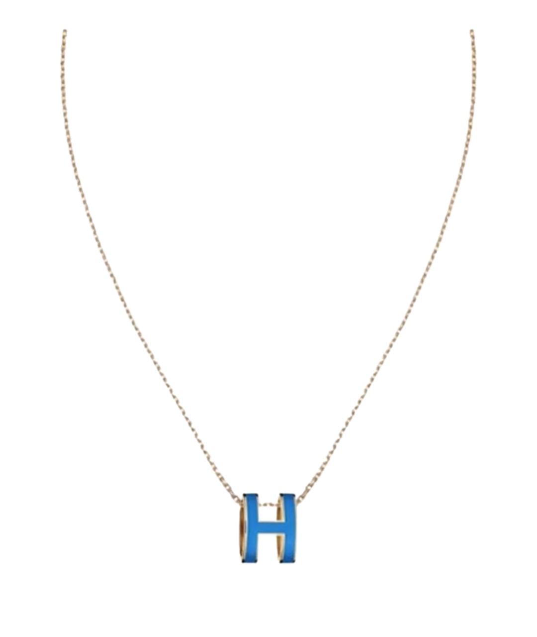 HERMES Синее колье, фото 1