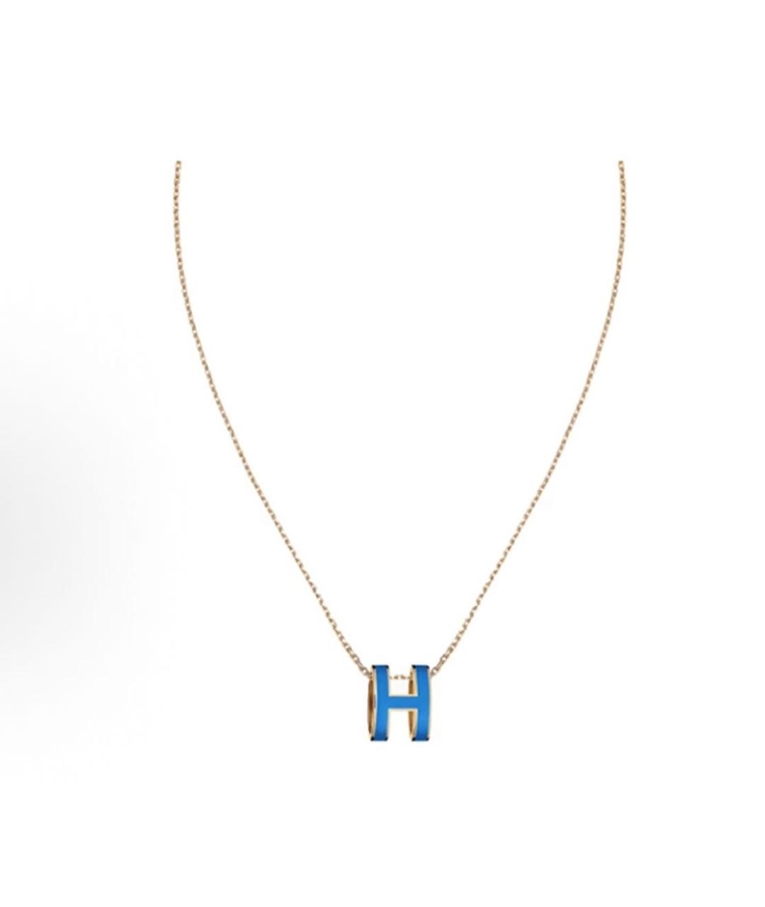 HERMES Синее колье, фото 5