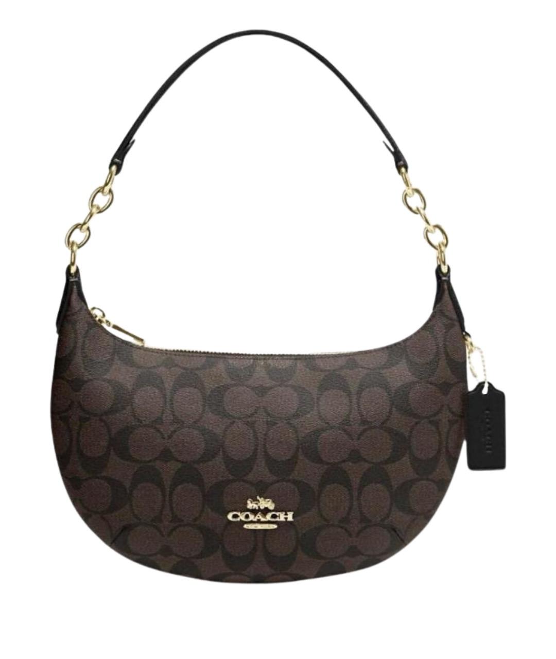 COACH Коричневая сумка через плечо, фото 1