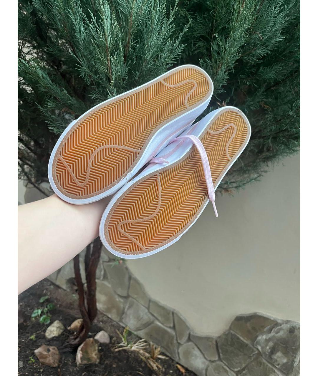 NIKE Розовые замшевые кеды, фото 7