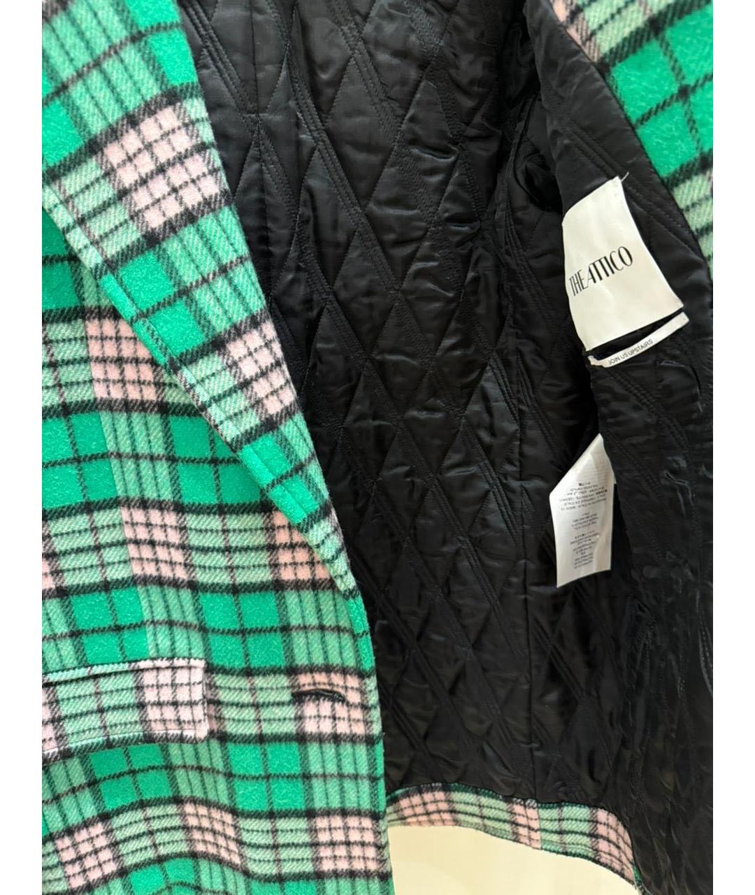 THE ATTICO Зеленый шерстяной жакет/пиджак, фото 3