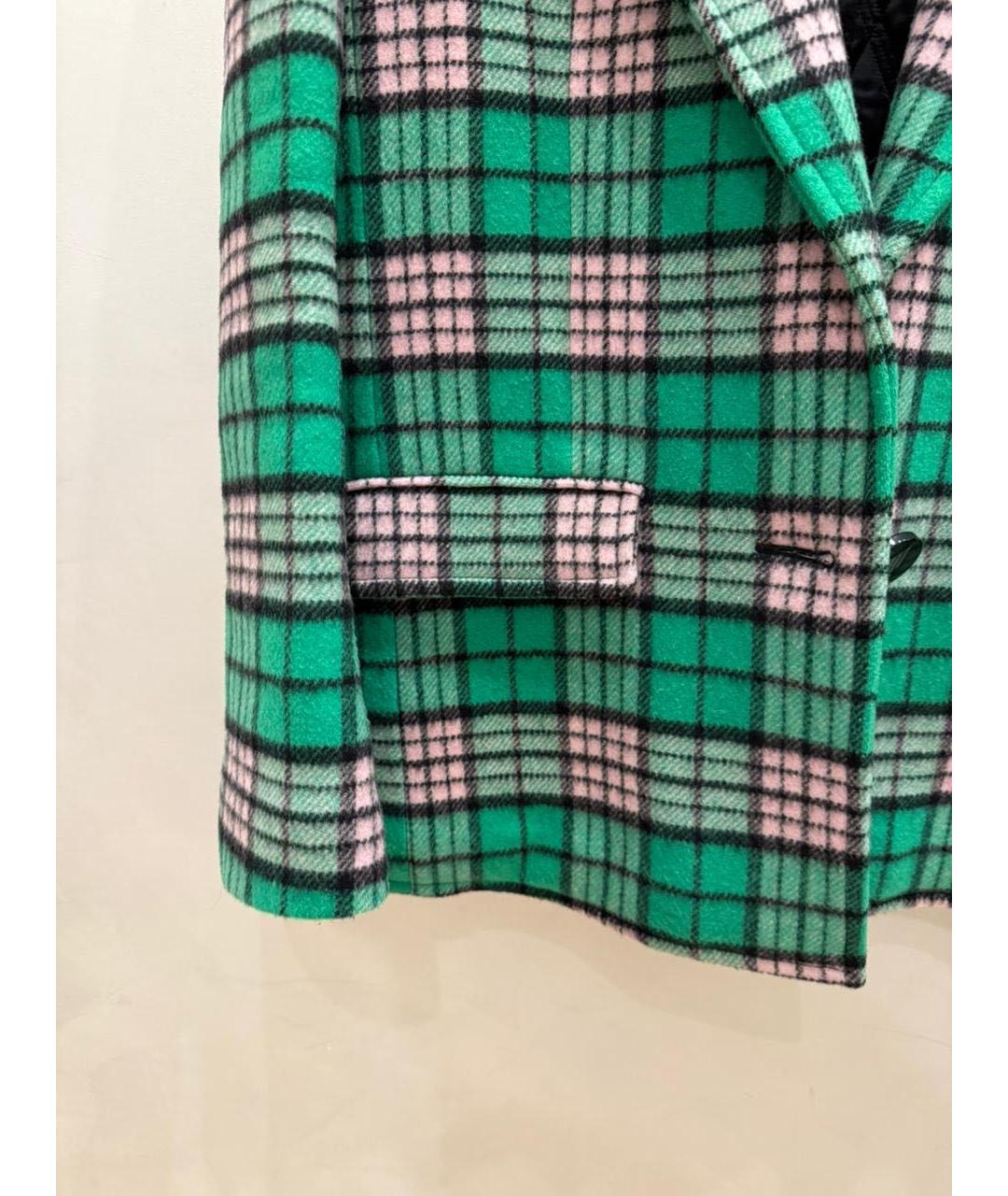 THE ATTICO Зеленый шерстяной жакет/пиджак, фото 4