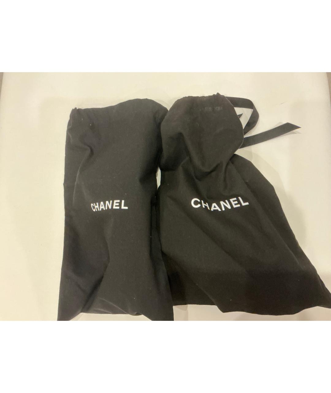 CHANEL Черные кожаные туфли, фото 3