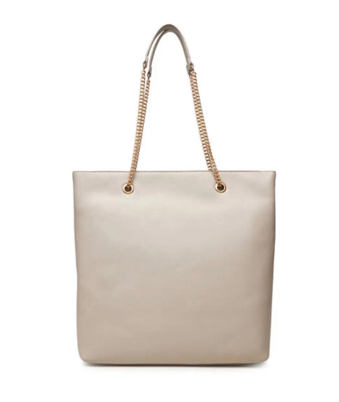 CALVIN KLEIN Бежевая сумка тоут из искусственной кожи, фото 2