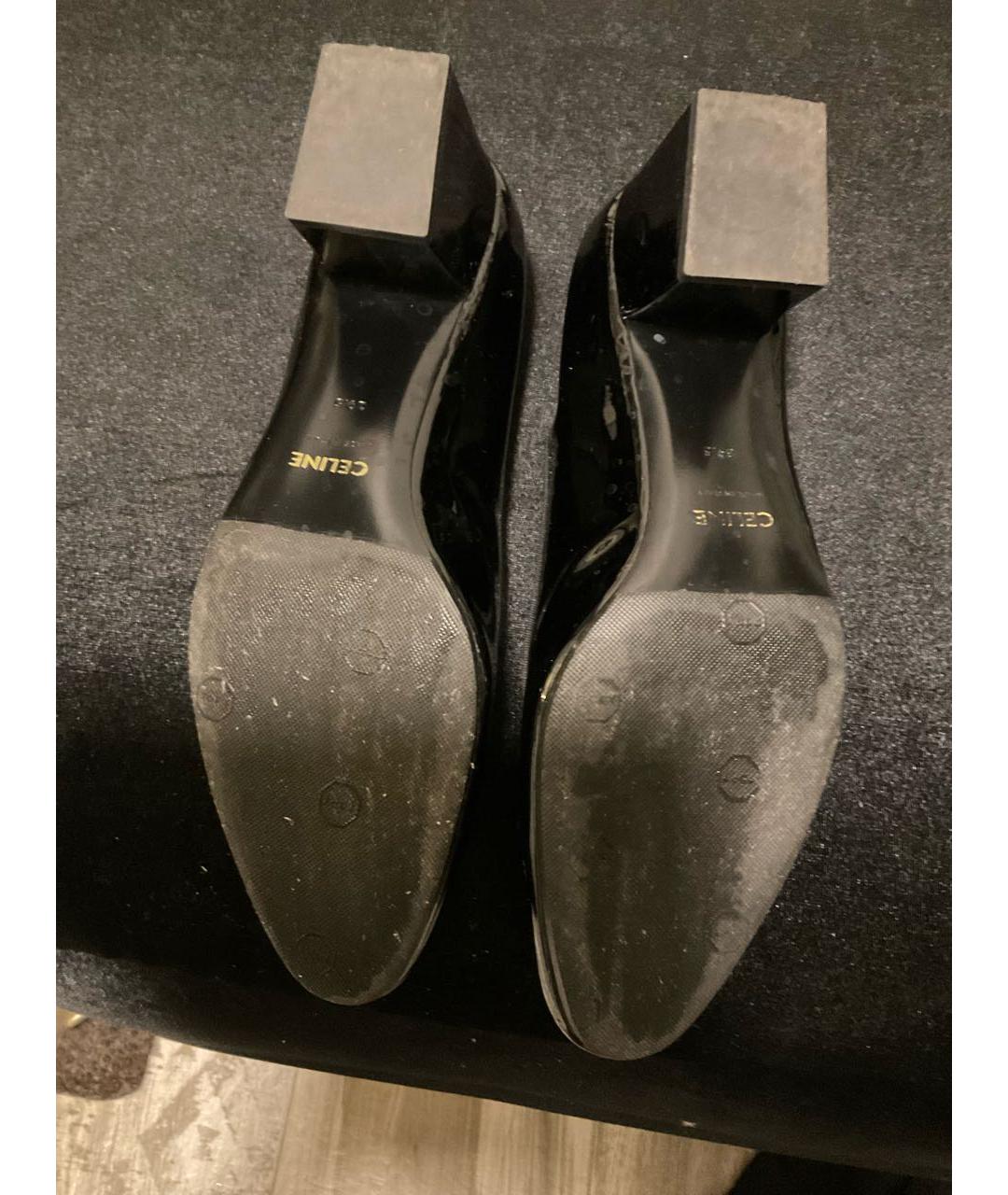 CELINE Черные туфли из лакированной кожи, фото 5