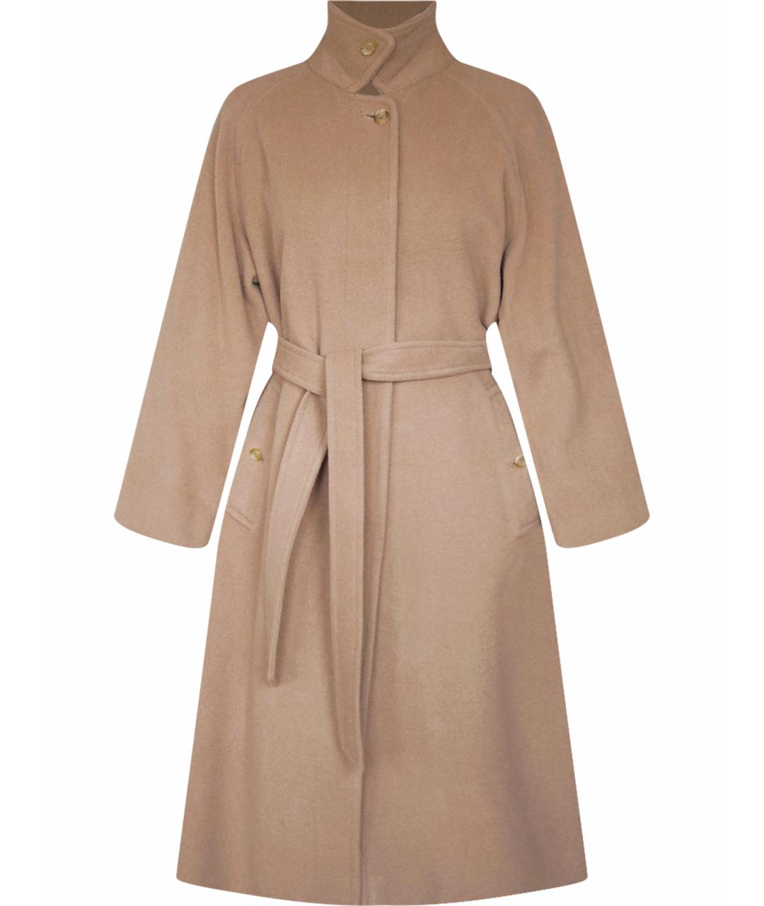 BURBERRY Бежевое шерстяное пальто, фото 1