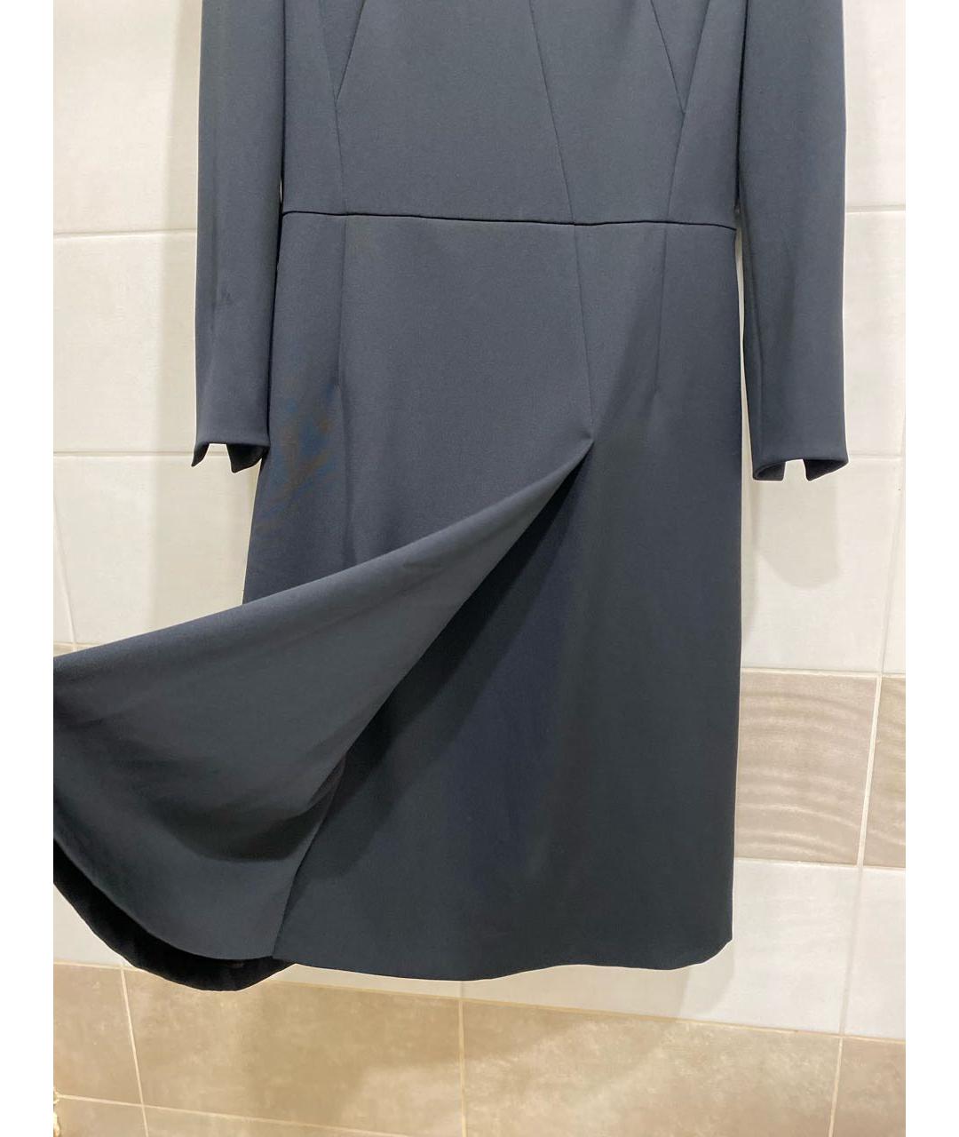 AKRIS Черное шелковое повседневное платье, фото 4