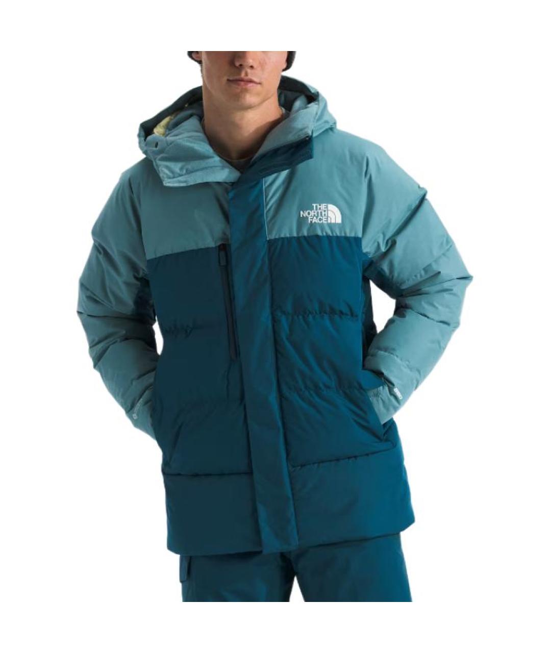 THE NORTH FACE Синий полиамидовый пуховик, фото 3
