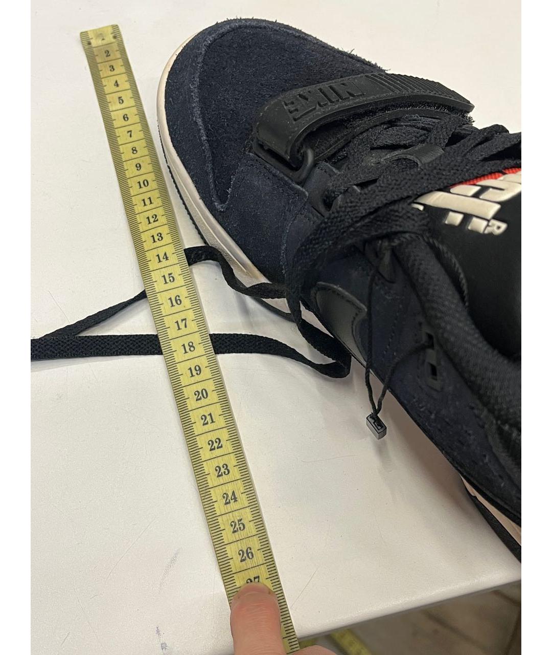 NIKE Черные замшевые низкие кроссовки / кеды, фото 7