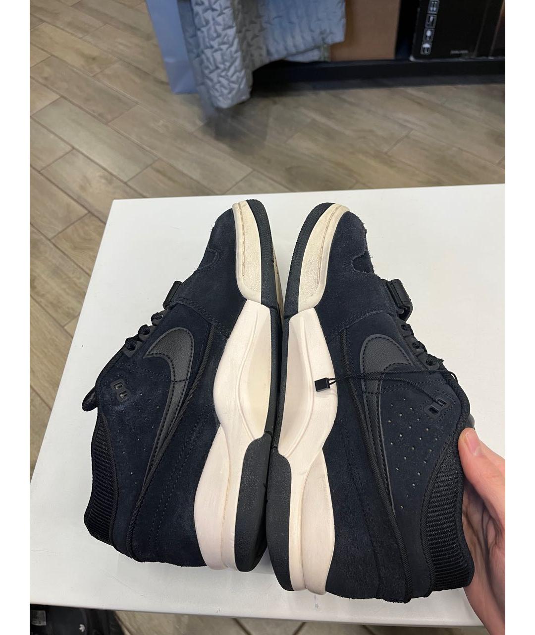 NIKE Черные замшевые низкие кроссовки / кеды, фото 3