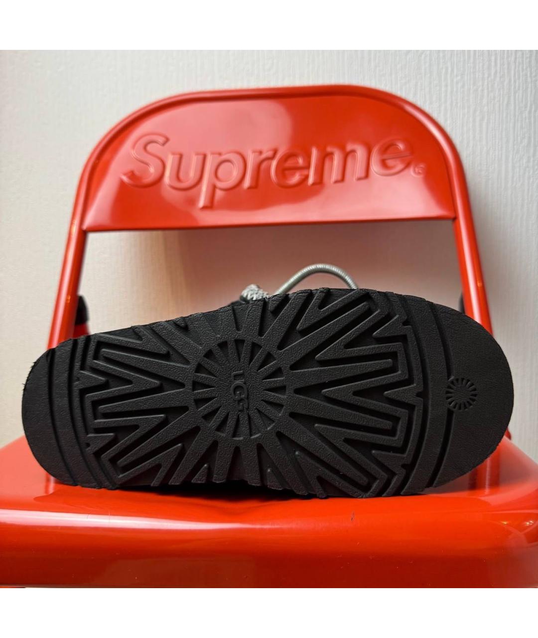 UGG AUSTRALIA Черные замшевые ботинки, фото 4