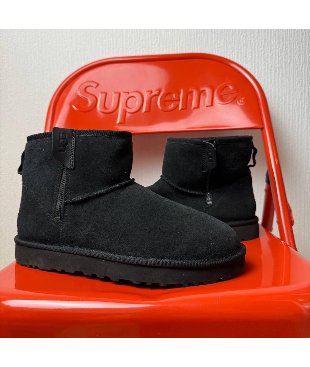 UGG AUSTRALIA Черные замшевые ботинки, фото 6