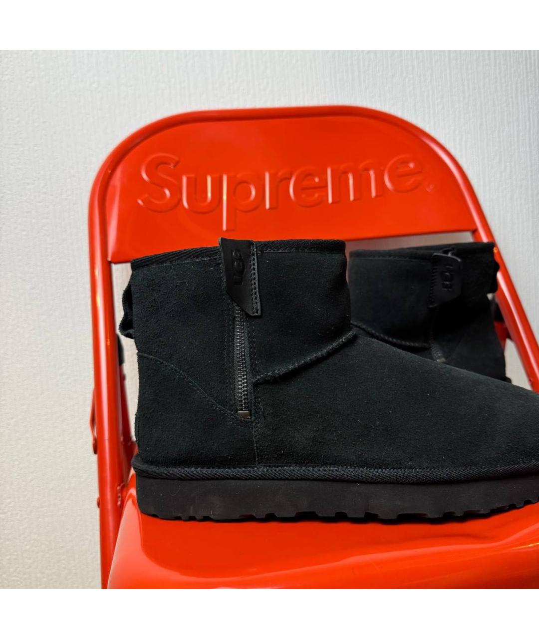 UGG AUSTRALIA Черные замшевые ботинки, фото 3