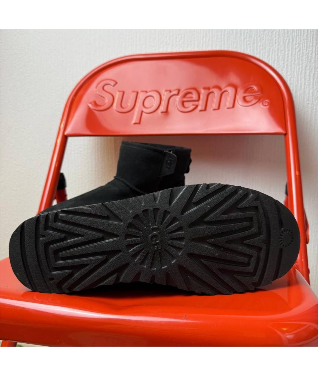 UGG AUSTRALIA Черные замшевые ботинки, фото 5