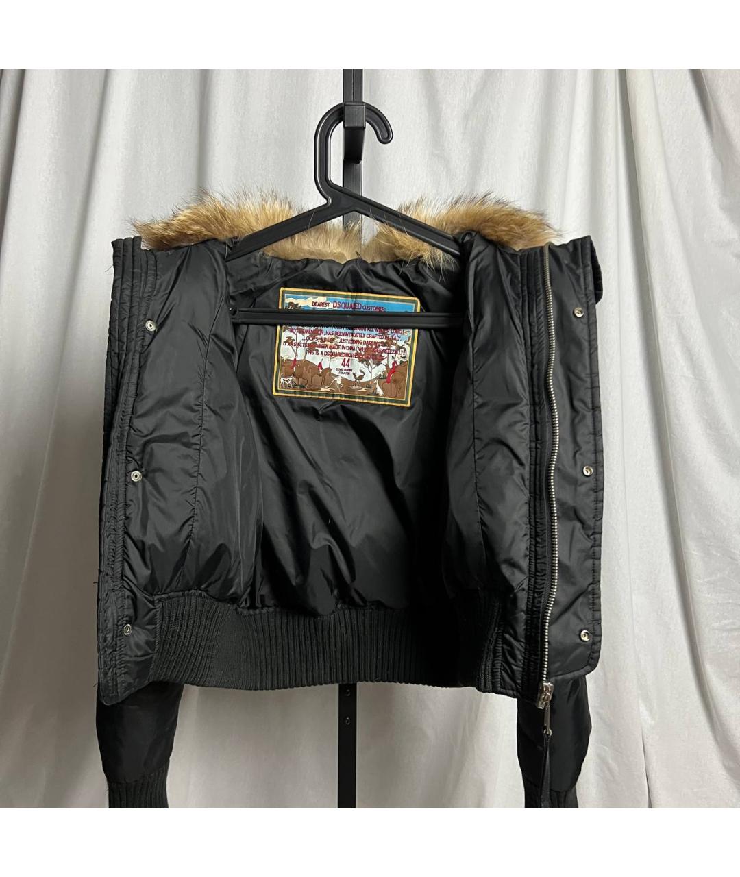 DSQUARED2 Черная полиамидовая куртка, фото 3