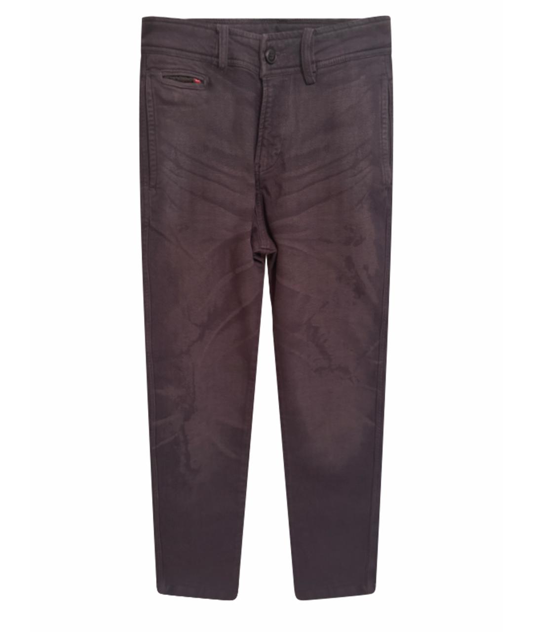 DIESEL Серые хлопко-эластановые брюки чинос, фото 1