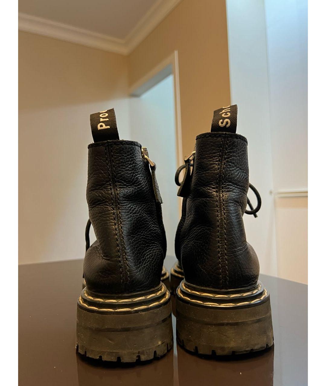 PROENZA SCHOULER Черные кожаные ботинки, фото 4