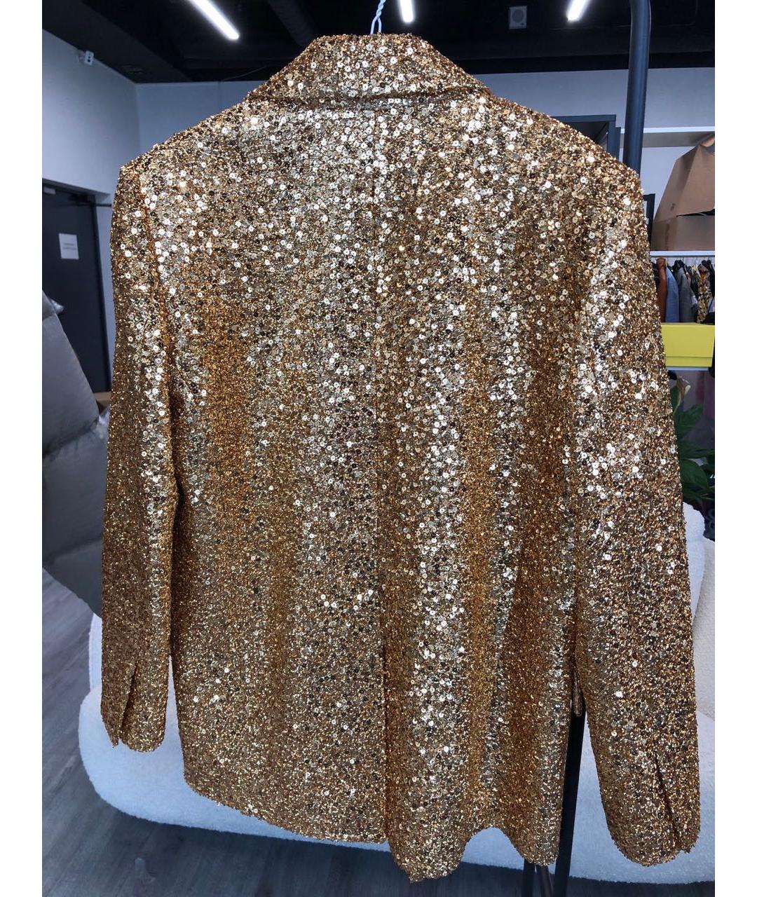 RASARIO Золотой полиэстеровый жакет/пиджак, фото 2