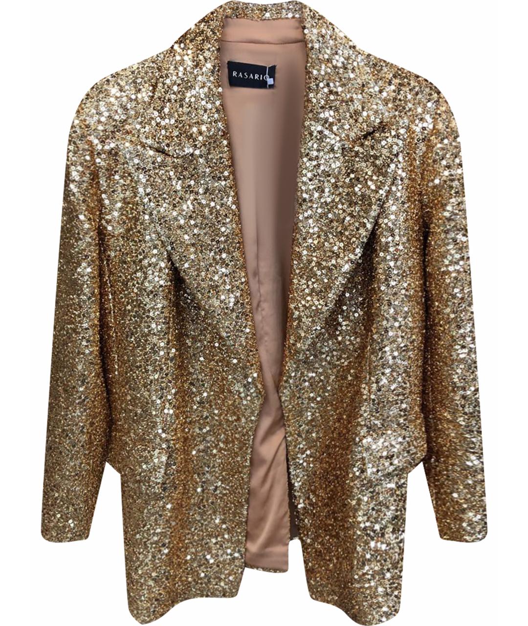 RASARIO Золотой полиэстеровый жакет/пиджак, фото 1