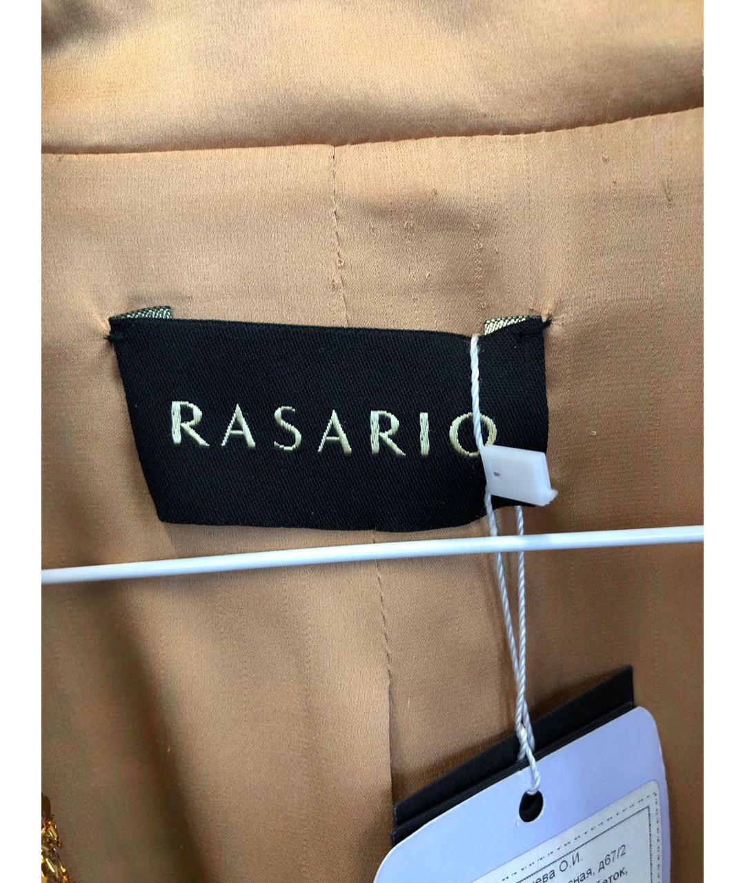 RASARIO Золотой полиэстеровый жакет/пиджак, фото 3