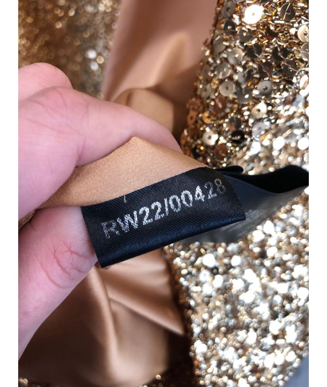 RASARIO Золотой полиэстеровый жакет/пиджак, фото 5