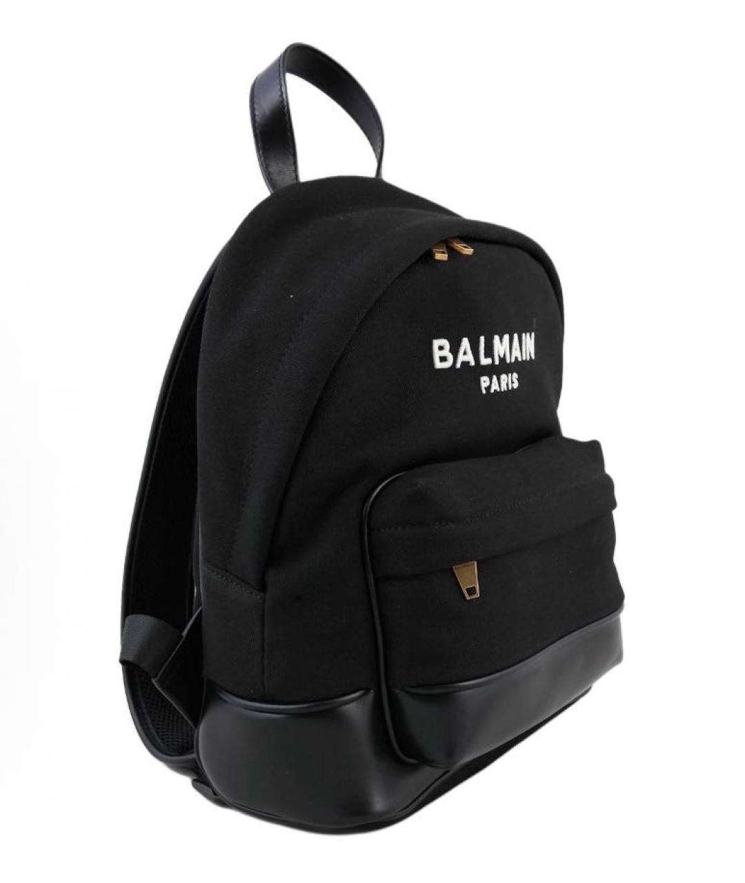 BALMAIN Черный тканевый рюкзак, фото 1