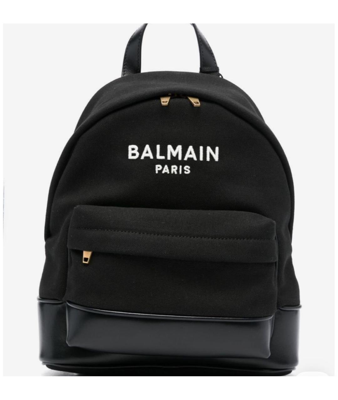 BALMAIN Черный тканевый рюкзак, фото 2