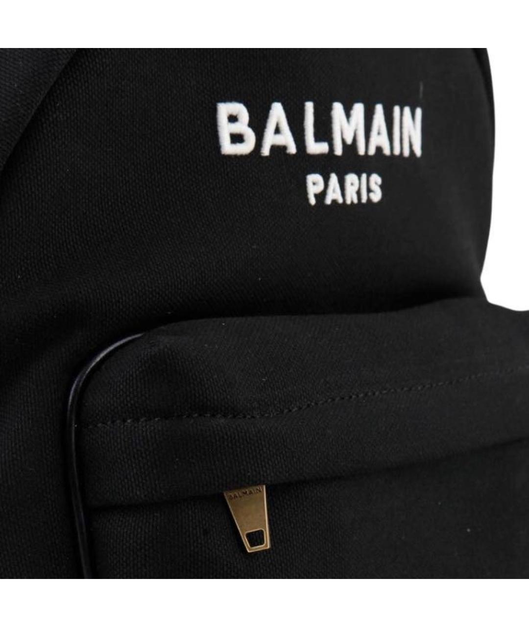 BALMAIN Черный тканевый рюкзак, фото 4