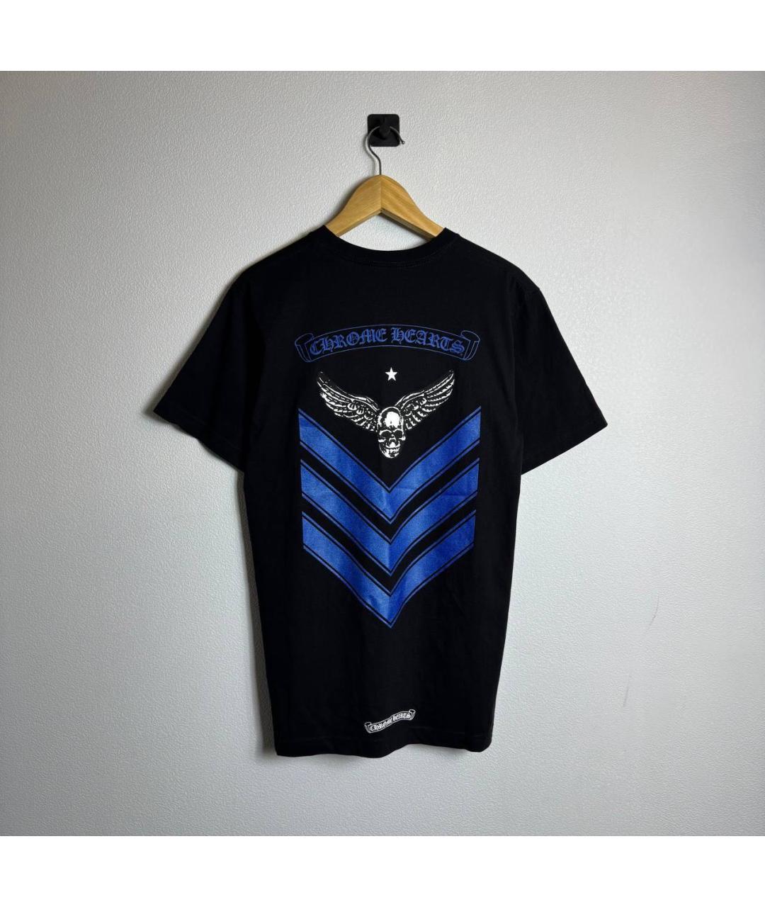 CHROME HEARTS Черная хлопковая футболка, фото 3