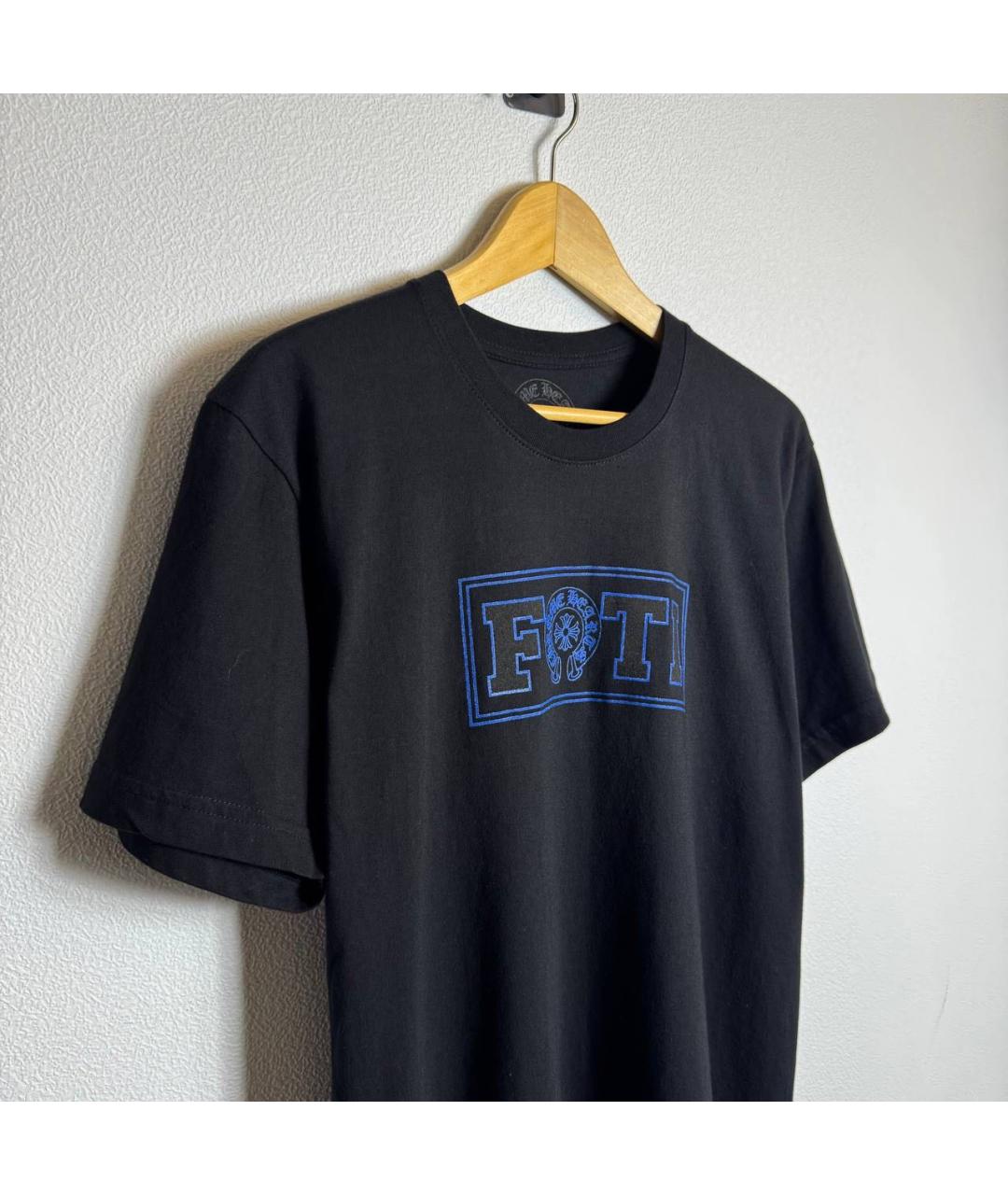 CHROME HEARTS Черная хлопковая футболка, фото 5