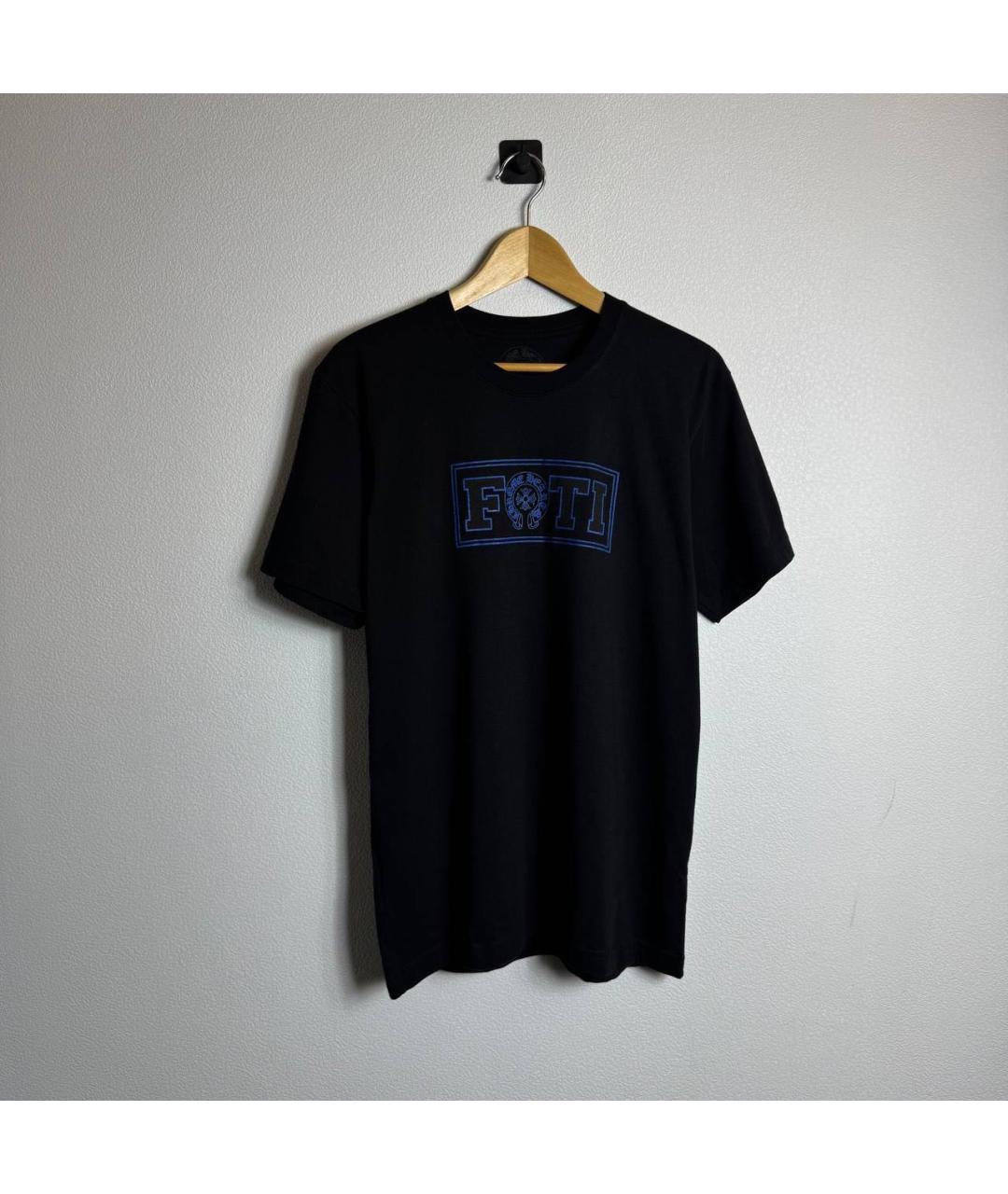 CHROME HEARTS Черная хлопковая футболка, фото 2