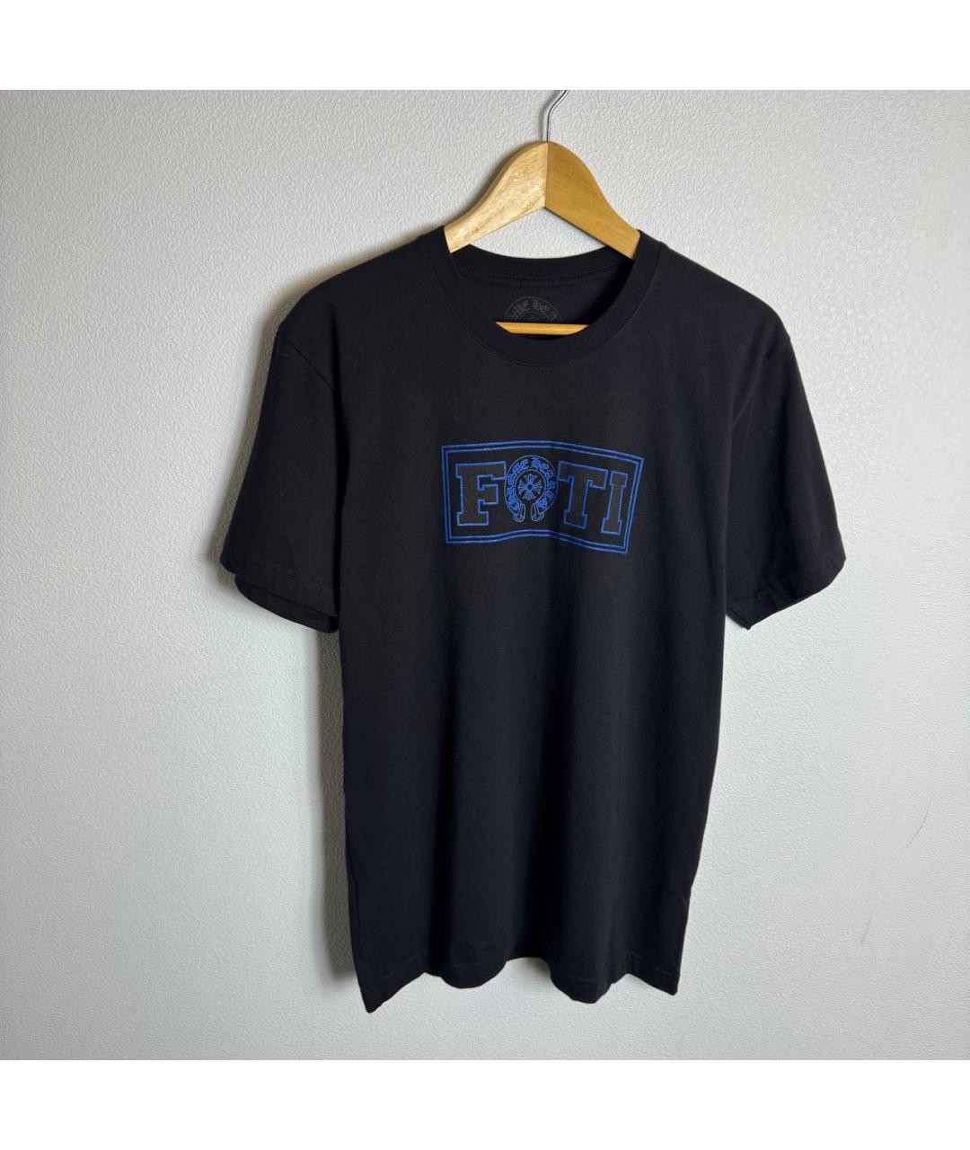 CHROME HEARTS Черная хлопковая футболка, фото 6