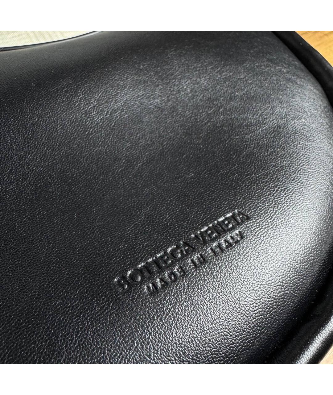 BOTTEGA VENETA Черная кожаная сумка с короткими ручками, фото 7