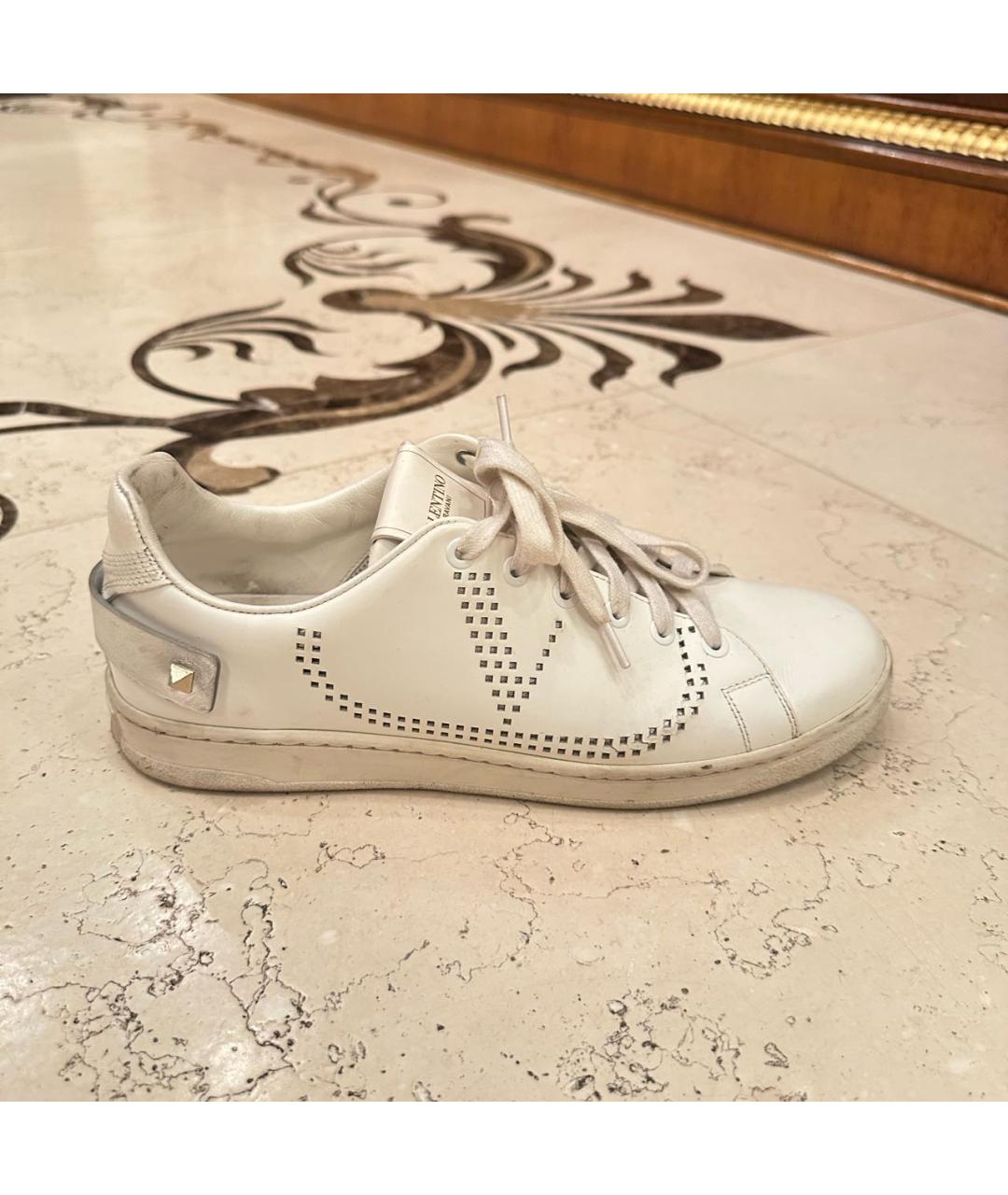 VALENTINO Белые кожаные кеды, фото 5