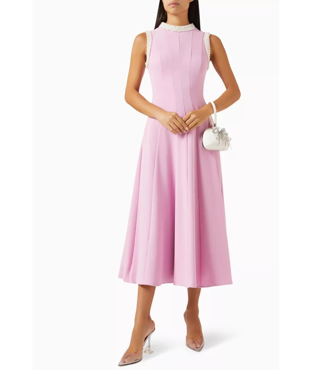 SELF-PORTRAIT Розовое коктейльное платье, фото 5