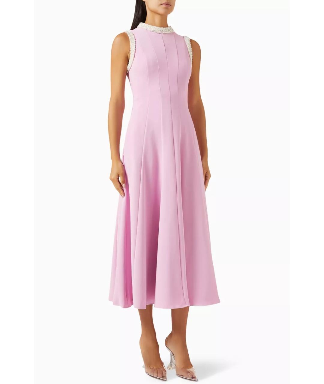 SELF-PORTRAIT Розовое коктейльное платье, фото 6