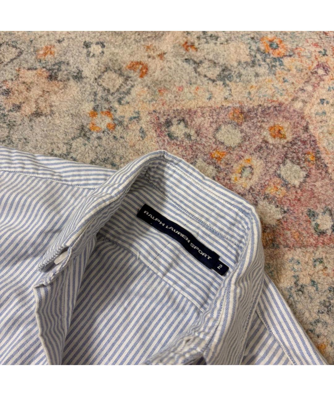 RALPH LAUREN Белая хлопковая рубашка, фото 4