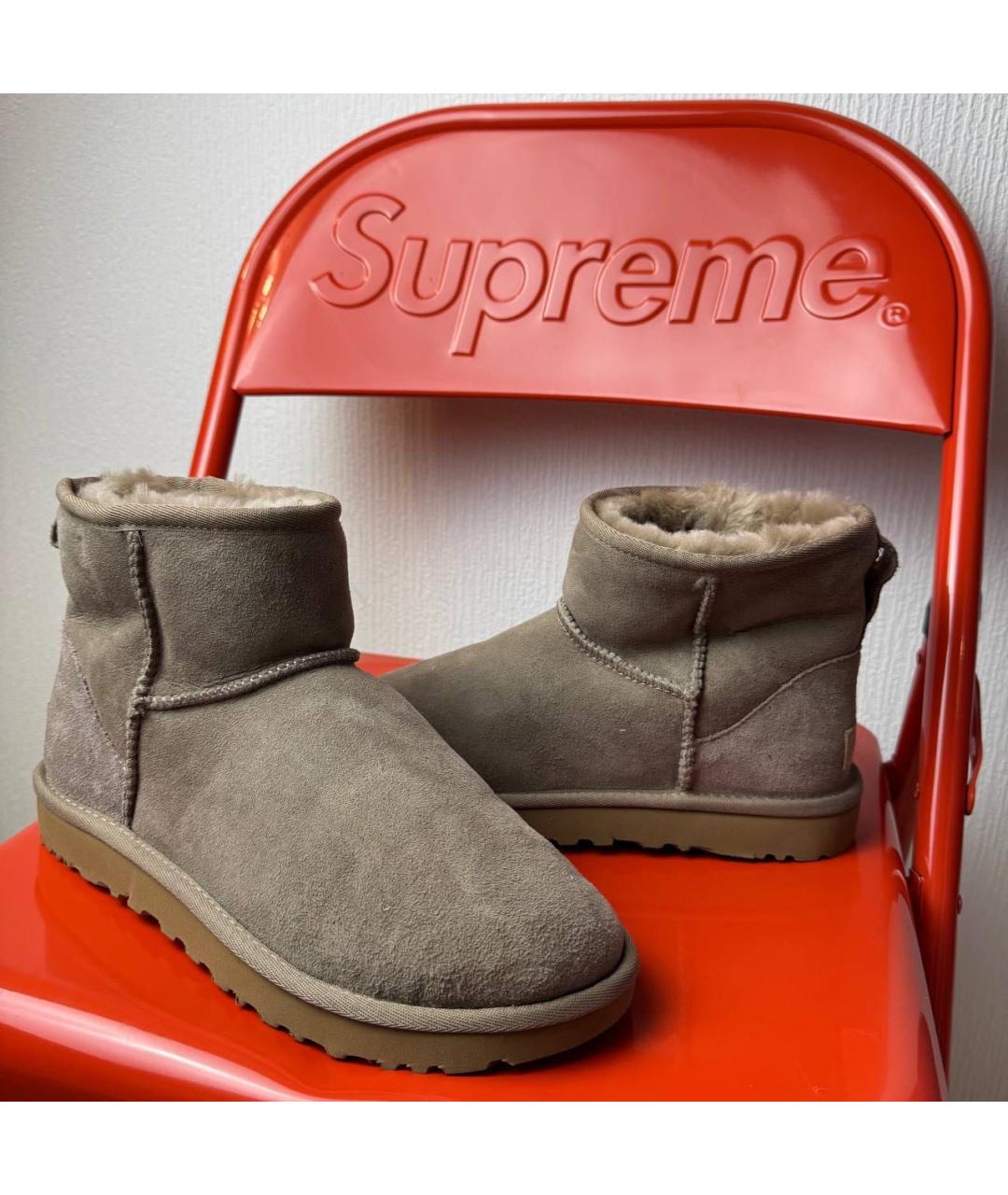 UGG AUSTRALIA Бежевые замшевые полусапоги, фото 2