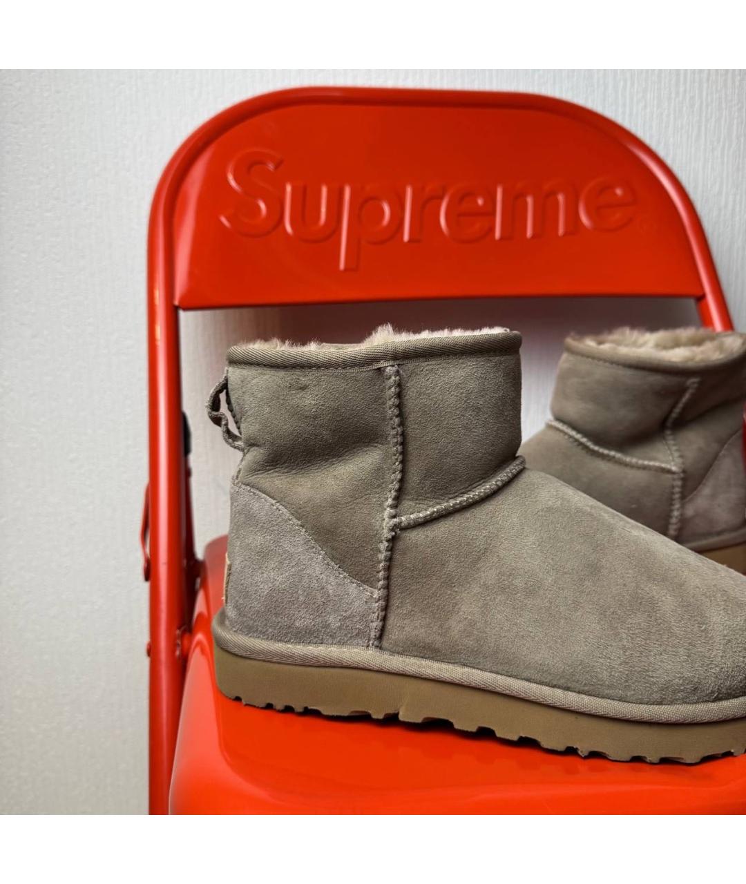 UGG AUSTRALIA Бежевые замшевые полусапоги, фото 4