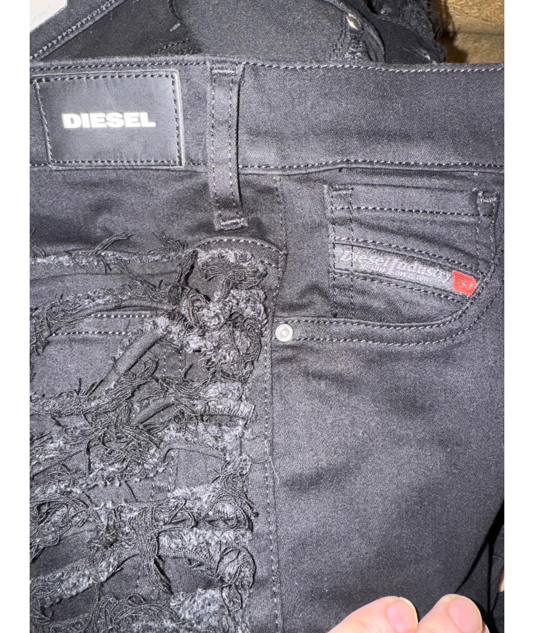DIESEL Черные джинсы слим, фото 4